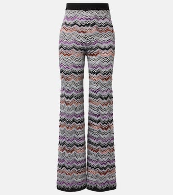 Weite Hose aus Häkelstrick | Missoni