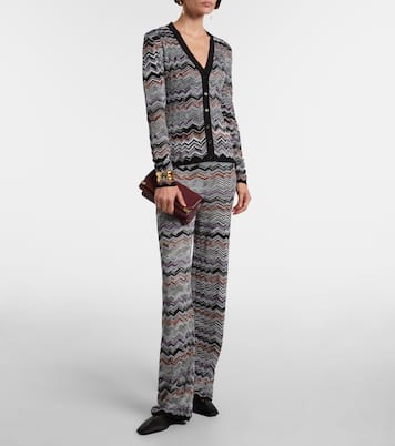 Weite Hose aus Häkelstrick | Missoni