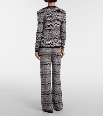 Weite Hose aus Häkelstrick | Missoni