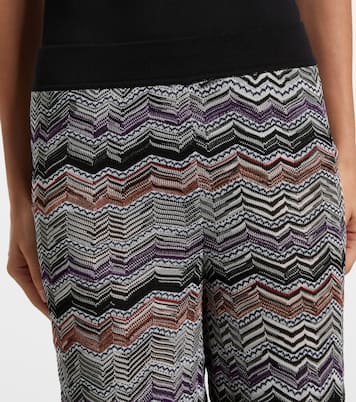 Weite Hose aus Häkelstrick | Missoni