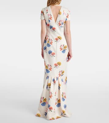 Robe longue Fosette à fleurs  | Emilia Wickstead
