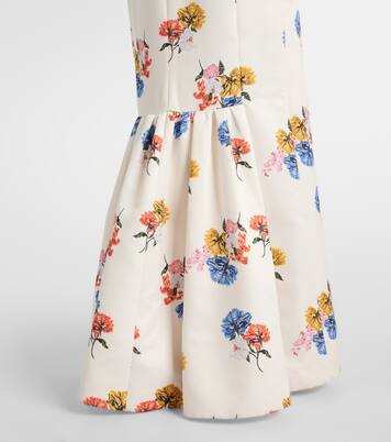 Robe longue Fosette à fleurs  | Emilia Wickstead