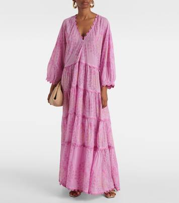 Robe longue en coton imprimé | Juliet Dunn