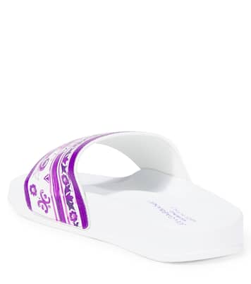 Majolica leather slides | Dolce&Gabbana Kids