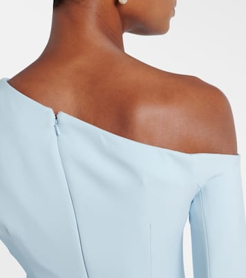 Abito lungo Rinna in crêpe con decorazioni | Safiyaa