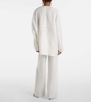 Oversize-Top aus Leinen | Asceno