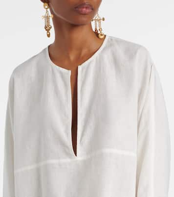 Oversize-Top aus Leinen | Asceno