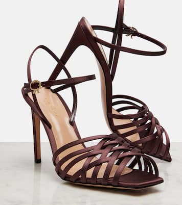 Kerry 95 satin sandals | Gianvito Rossi