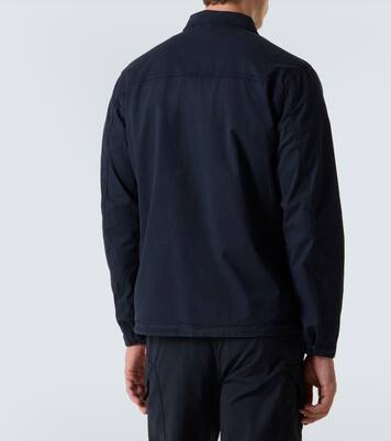 Cotton-blend twill zip-up overshirt | Stone Island