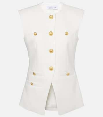 Tamara linen-blend vest | Veronica Beard