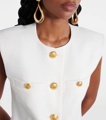 Tamara linen-blend vest | Veronica Beard