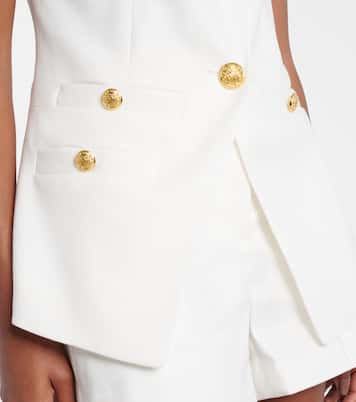 Tamara linen-blend vest | Veronica Beard