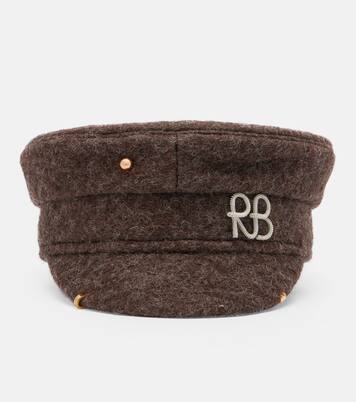 Pierced wool-blend newsboy cap | Ruslan Baginskiy