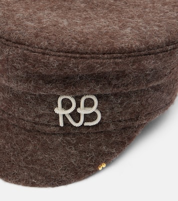 Pierced wool-blend newsboy cap | Ruslan Baginskiy