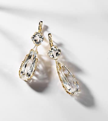Boucles d'oreilles en or 18 ct et topaze blanche | Ileana Makri