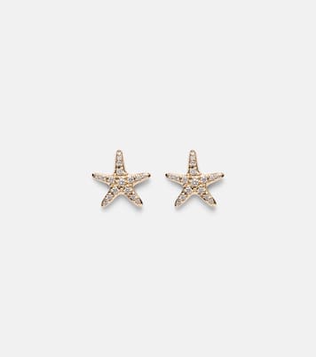 Orecchini Starfish in oro 14kt con diamanti | Sydney Evan