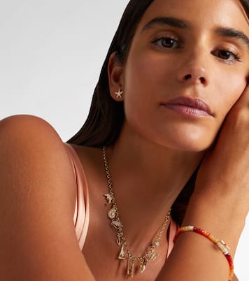 Orecchini Starfish in oro 14kt con diamanti | Sydney Evan