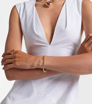 Heart 2 Heart 14kt gold bracelet with gemstones | Roxanne First