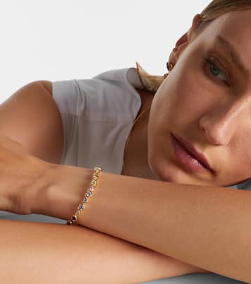 Heart 2 Heart 14kt gold bracelet with gemstones | Roxanne First