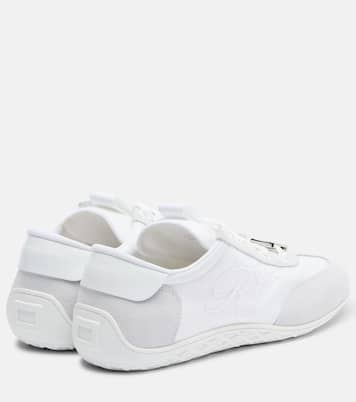Viv Low suede-trimmed sneakers | Roger Vivier
