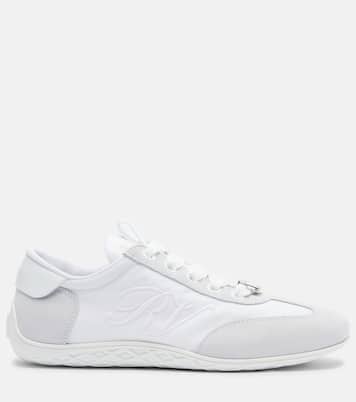 Viv Low suede-trimmed sneakers | Roger Vivier