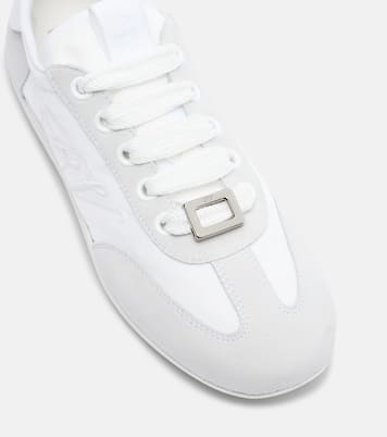 Viv Low suede-trimmed sneakers | Roger Vivier