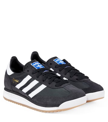 SL 72 suede-trimmed sneakers | Adidas Originals Kids