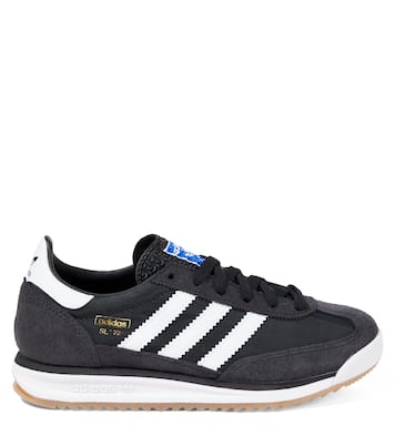 SL 72 suede-trimmed sneakers | Adidas Originals Kids