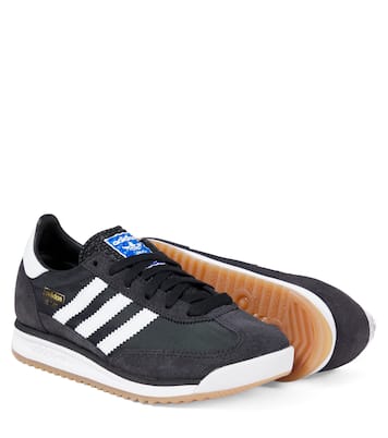 SL 72 suede-trimmed sneakers | Adidas Originals Kids