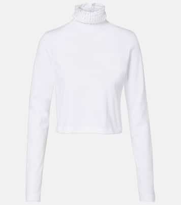 Cropped-Top aus Baumwoll-Jersey | Alaïa