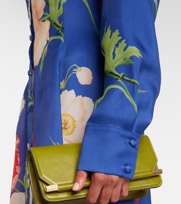 Robe longue Josephine en soie à fleurs | Leo Lin