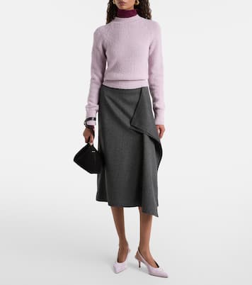 Slingback-Pumps Robbie 55 aus Veloursleder | Gianvito Rossi