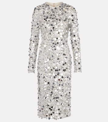 Midikleid mit Pailletten | Dolce&Gabbana