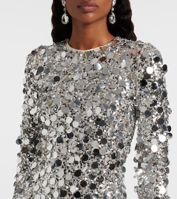 Midikleid mit Pailletten | Dolce&Gabbana