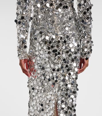 Midikleid mit Pailletten | Dolce&Gabbana