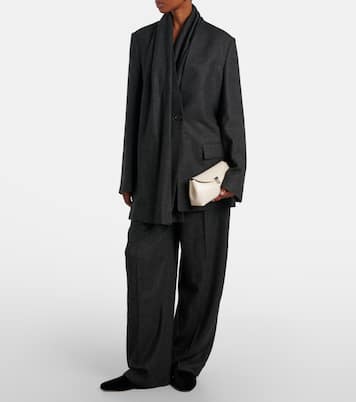 T-Lock Mini leather clutch | Toteme