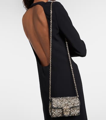 Bolso al hombro GG Marmont Mini de tweed | Gucci