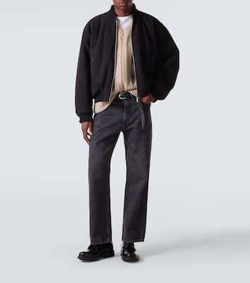x Aaron Levine chaqueta bomber Berkeley de ante | Studio Nicholson