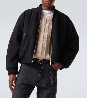 x Aaron Levine chaqueta bomber Berkeley de ante | Studio Nicholson