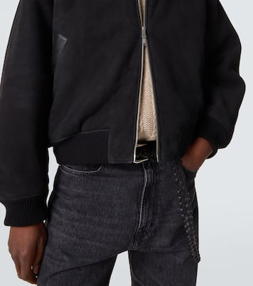 x Aaron Levine chaqueta bomber Berkeley de ante | Studio Nicholson