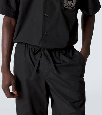 Vanity cotton poplin Bermuda shorts | Dolce&Gabbana