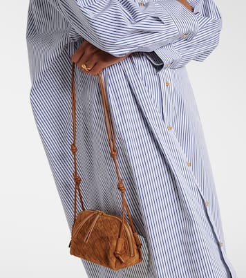 Schultertasche Concert Mini aus Veloursleder | Bottega Veneta