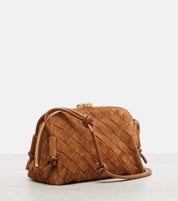 Schultertasche Concert Mini aus Veloursleder | Bottega Veneta
