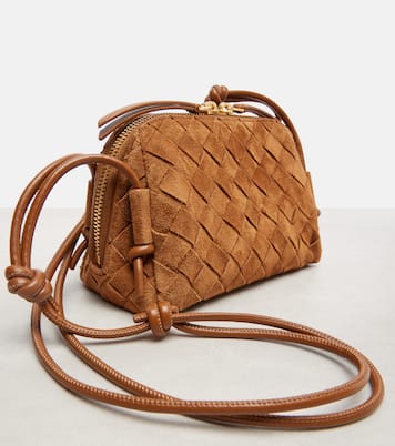 Schultertasche Concert Mini aus Veloursleder | Bottega Veneta