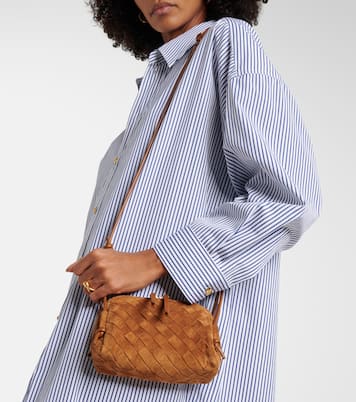 Schultertasche Concert Mini aus Veloursleder | Bottega Veneta