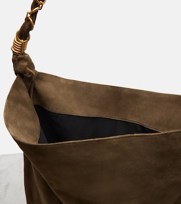 Schultertasche Amalia aus Veloursleder | Saint Laurent