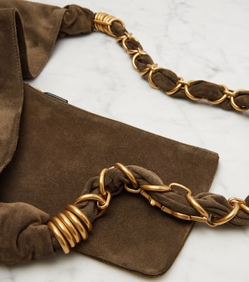 Schultertasche Amalia aus Veloursleder | Saint Laurent