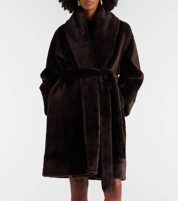 Juno shearling wrap coat | Nour Hammour
