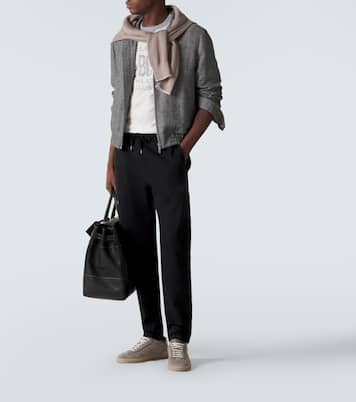 Bedrucktes T-Shirt aus Baumwolle | Brunello Cucinelli