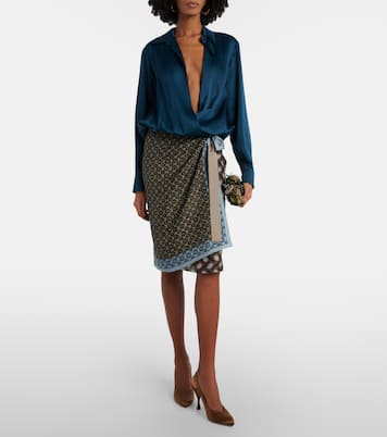 Slingback-Pumps Star Dust 95 aus Satin | Herbert Levine